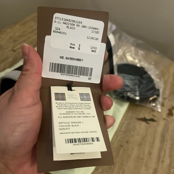 BURBERRY Madison MX Crossbody Bag Black Multi - Picture 5 of 9